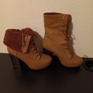 Ankle high heel boots